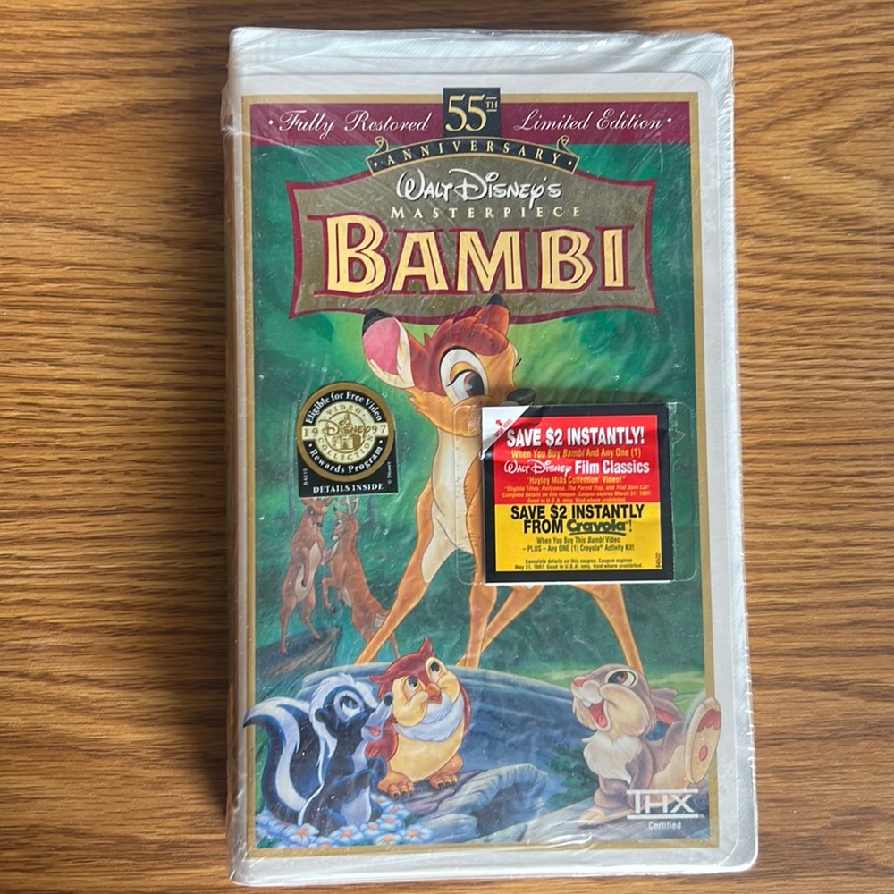 Disney Bambi VHS